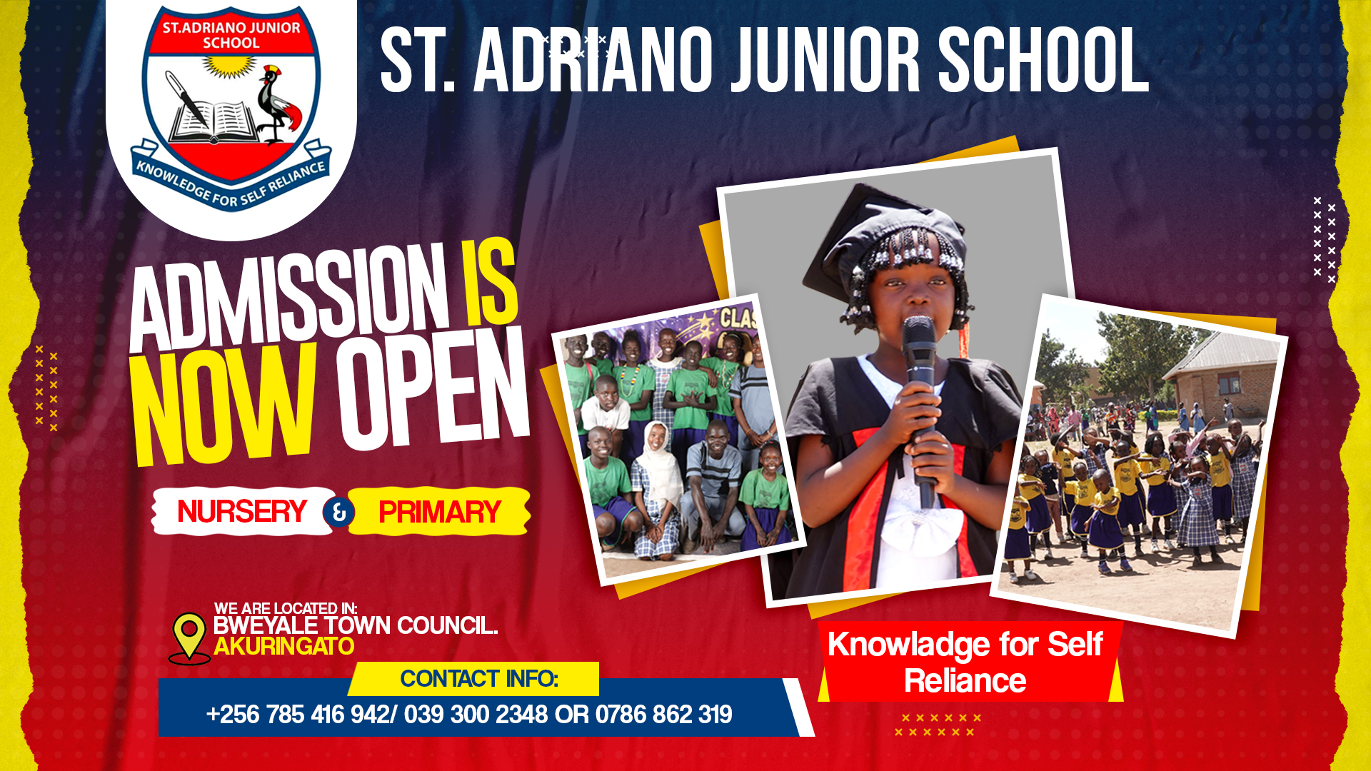 ST ADRIANO JUNIOR SCHOOL 0785416942/0393002348/0786862319