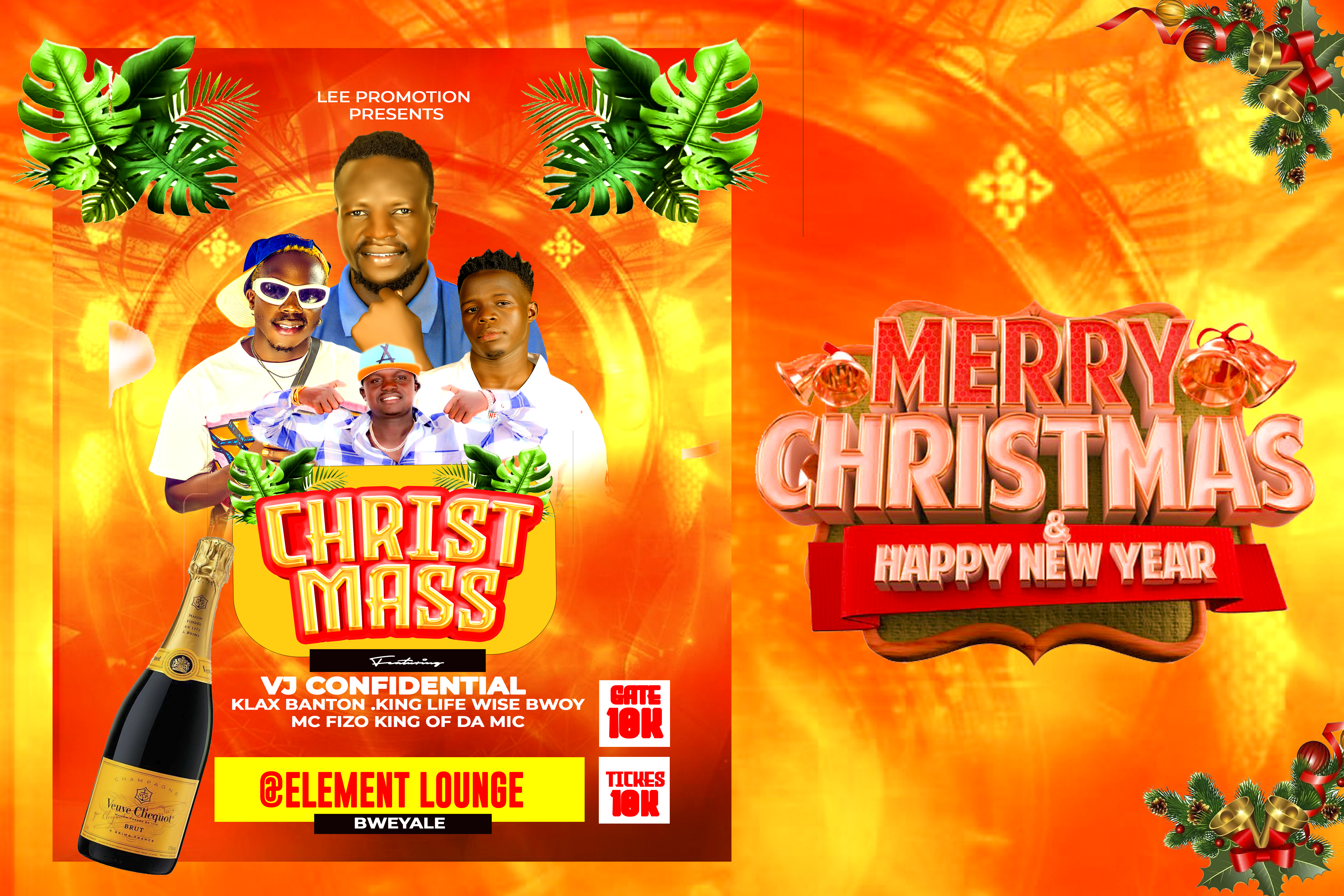 CHRISTMAS DAY @ELEMENT LOUNGE BWEYALE